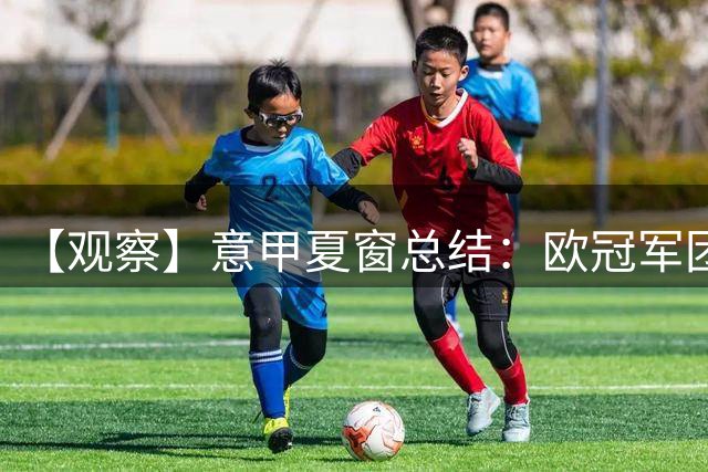 【观察】意甲夏窗总结：欧冠军团进击，失意者的豪赌